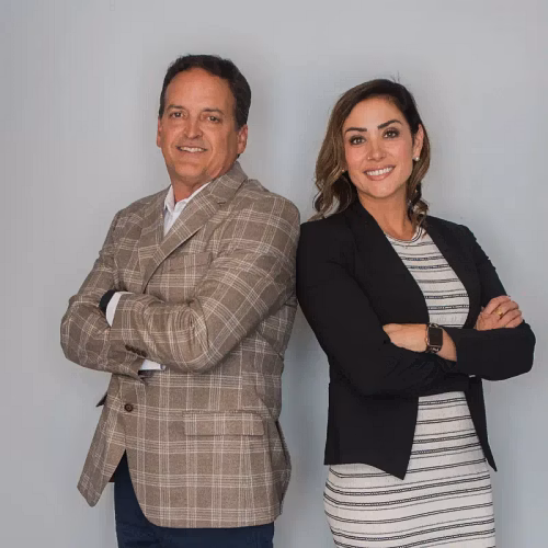 Frank Aviles and Elizabeth Faust, hosts of The Frank and Lizzie Show
